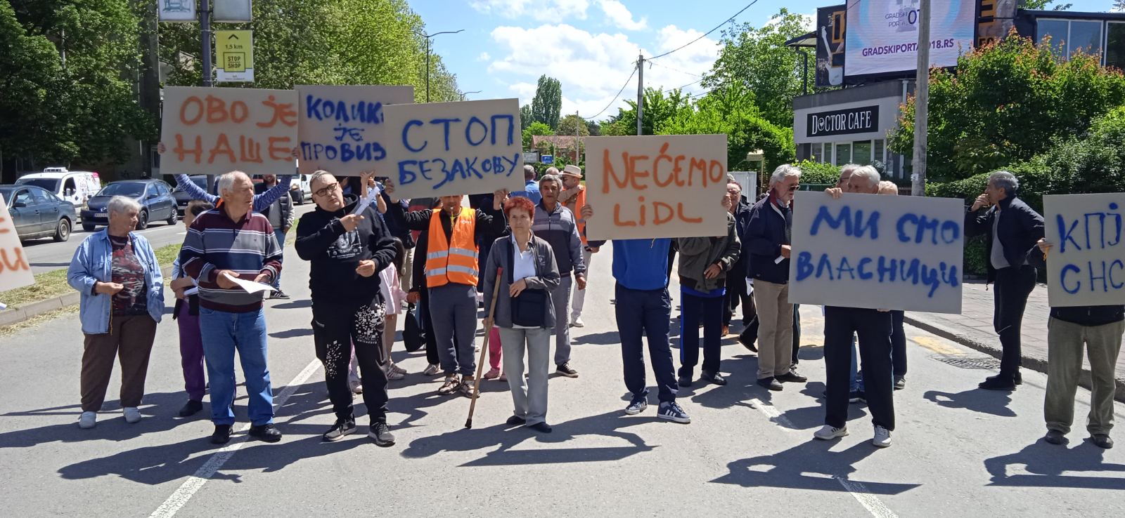 Protest na bulevaru Zorana Đinđića zbog najavljenih izmena GUP-a