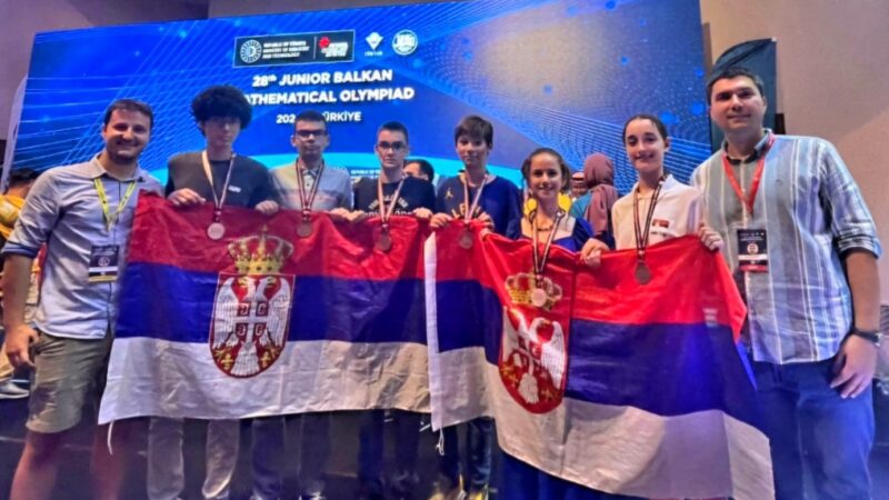 Svi takmičari reprezentacije Srbije osvojili po medalju na Matematičkoj Olimpijadi, među njima i Nišlija Lazar Kolundžija