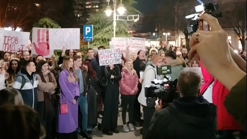 Protest studenata u Nišu: „Hoćemo pravdu, izvinjenje i poštovanje!“