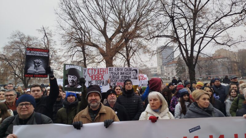 Danas u Nišu novi protest – „juče dijalog, danas bejzbol palice, sutra ćete odgovarati“