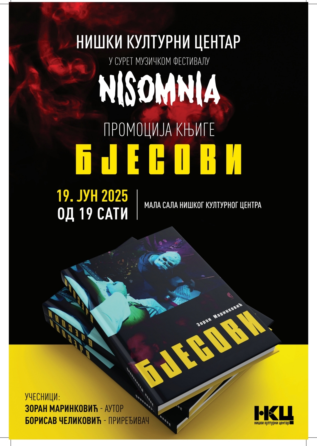 Promocija knjige „Bjesovi“ u susret muzičkom festivalu NISOMNIJA 2025