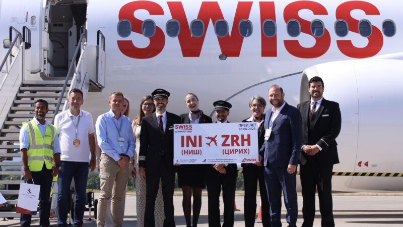 SWISS ponovo leti iz Niša – dva puta nedeljno do 21. avgusta