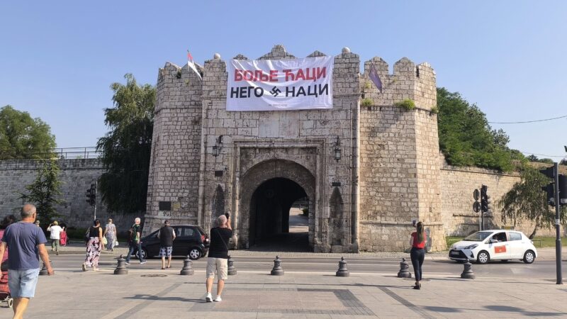 PODES osudio isticanje kukastog krsta na Niškoj tvrđavi: Sramna provokacija i napad na antifašistički identitet grada