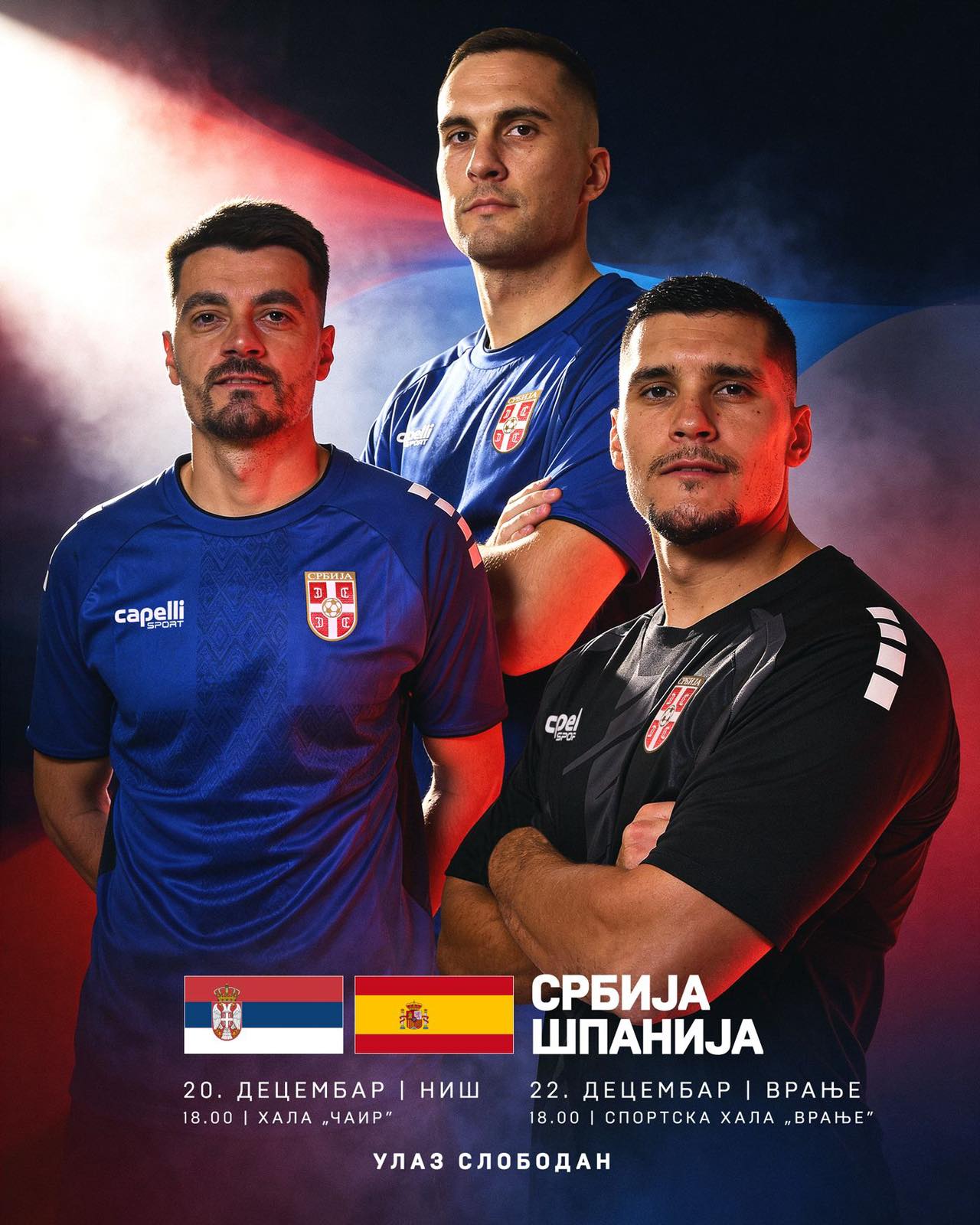 Niš domaćin futsal spektakla: Srbija dočekuje moćnu Španiju u hali „Čair“
